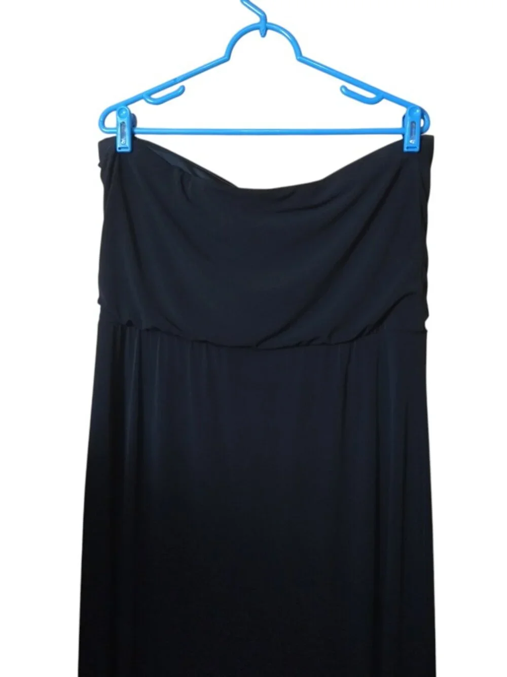 White House Black Market Strapless Black Size Large Maxi Dress Resortwear Party